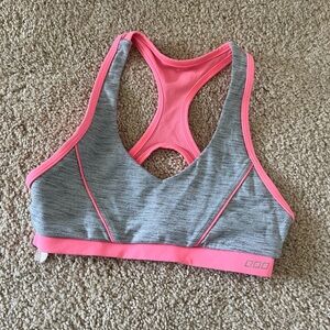 Lorna Jane Pink and Gray Athletic Sports Bra